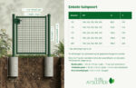 montageplan enkele tuinpoort