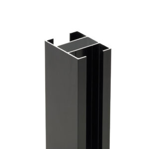 Aluminium gleufpaal voor tuinafsluiting