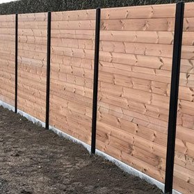 thermowood blokhut schutting